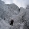 Helen Teasdale on Clogwyn Du Lefthand